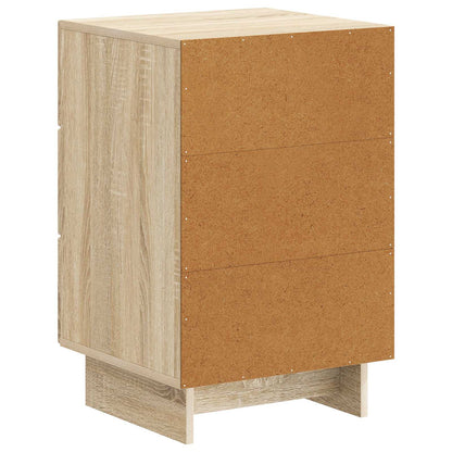 vidaXL Bedside Cabinet Sonoma Oak 43 x 41 x 66.5 cm Engineered Wood