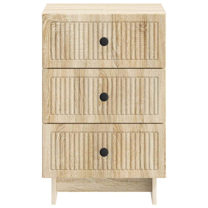 vidaXL Bedside Cabinet Sonoma Oak 43 x 41 x 66.5 cm Engineered Wood
