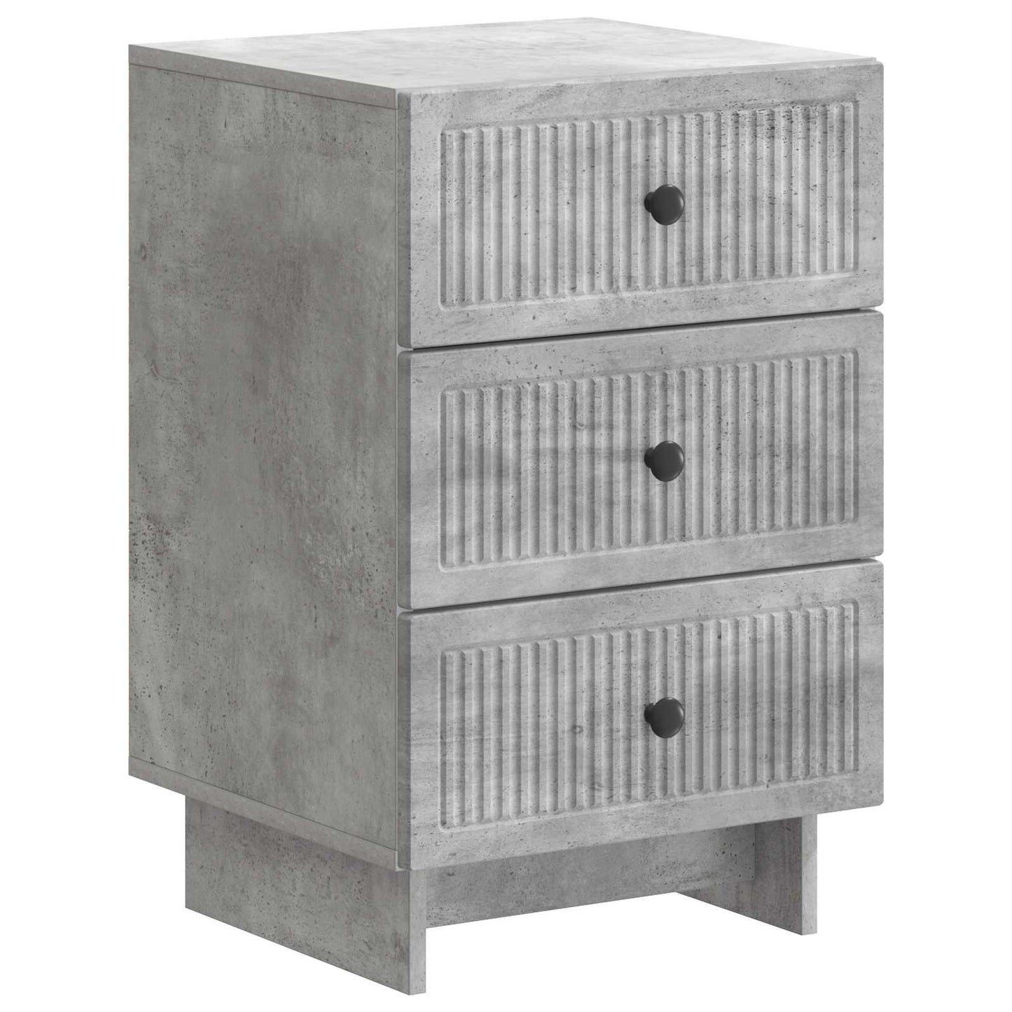 vidaXL Bedside Cabinet Concrete Grey 43 x 41 x 66.5 cm Engineered Wood