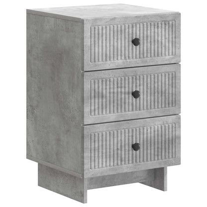 vidaXL Bedside Cabinet Concrete Grey 43 x 41 x 66.5 cm Engineered Wood