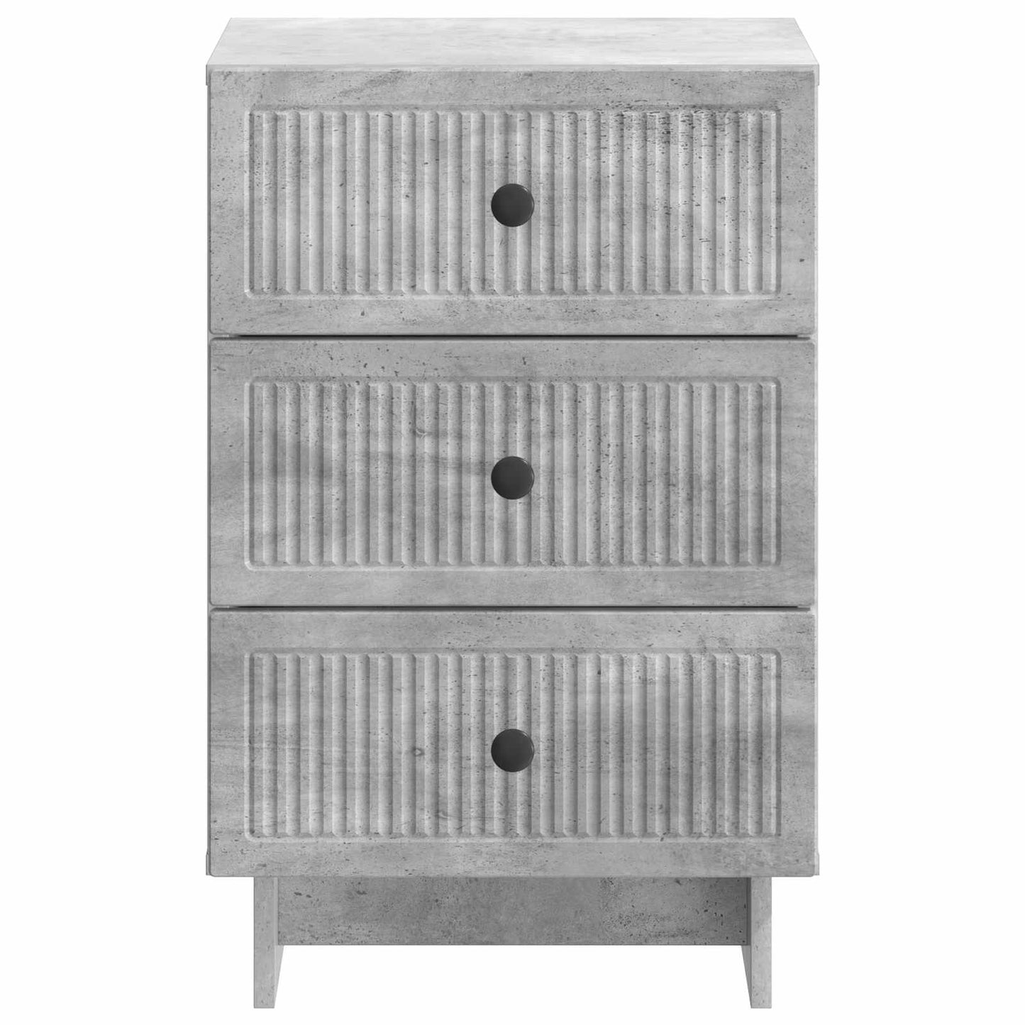 vidaXL Bedside Cabinet Concrete Grey 43 x 41 x 66.5 cm Engineered Wood