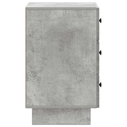 vidaXL Bedside Cabinet Concrete Grey 43 x 41 x 66.5 cm Engineered Wood