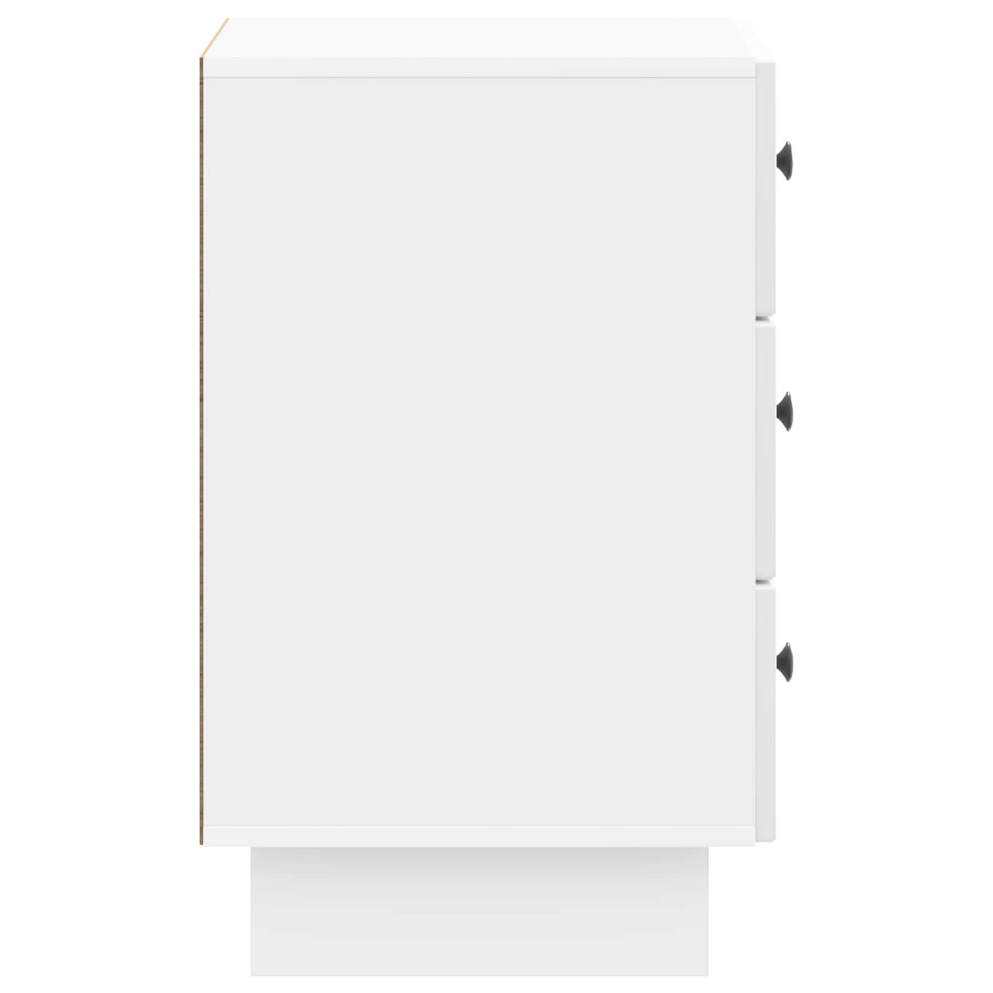 vidaXL Bedside Cabinet with Drawer High Gloss White 43 x 41 x 66.5 cm