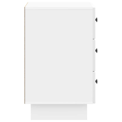 vidaXL Bedside Cabinet with Drawer High Gloss White 43 x 41 x 66.5 cm