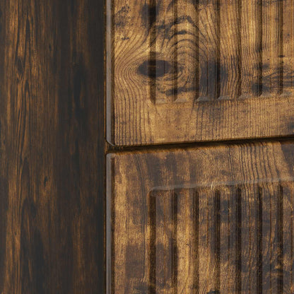 vidaXL Bedside Cabinet Smoked Oak 43 x 41 x 66.5 cm Engineered Wood