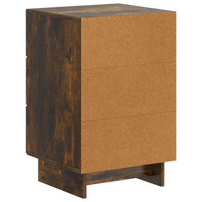 vidaXL Bedside Cabinet Smoked Oak 43 x 41 x 66.5 cm Engineered Wood