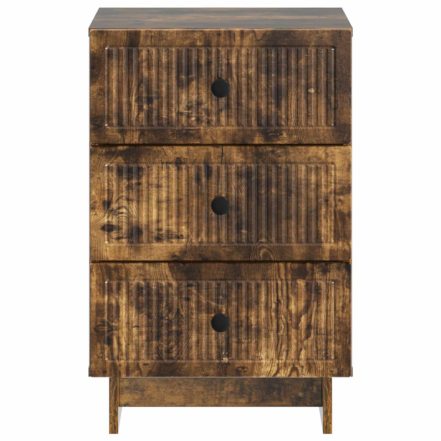 vidaXL Bedside Cabinet Smoked Oak 43 x 41 x 66.5 cm Engineered Wood