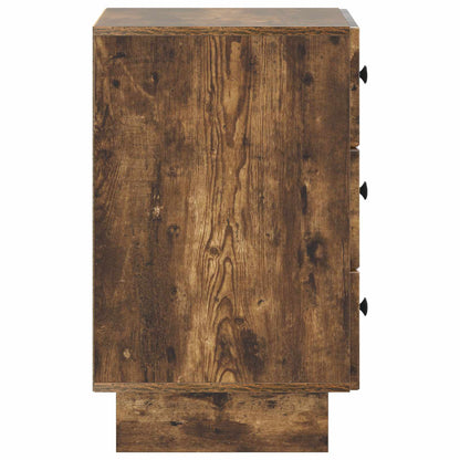 vidaXL Bedside Cabinet Smoked Oak 43 x 41 x 66.5 cm Engineered Wood