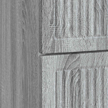 vidaXL Bedside Cabinet Grey Sonoma 43 x 41 x 66.5 cm Engineered Wood