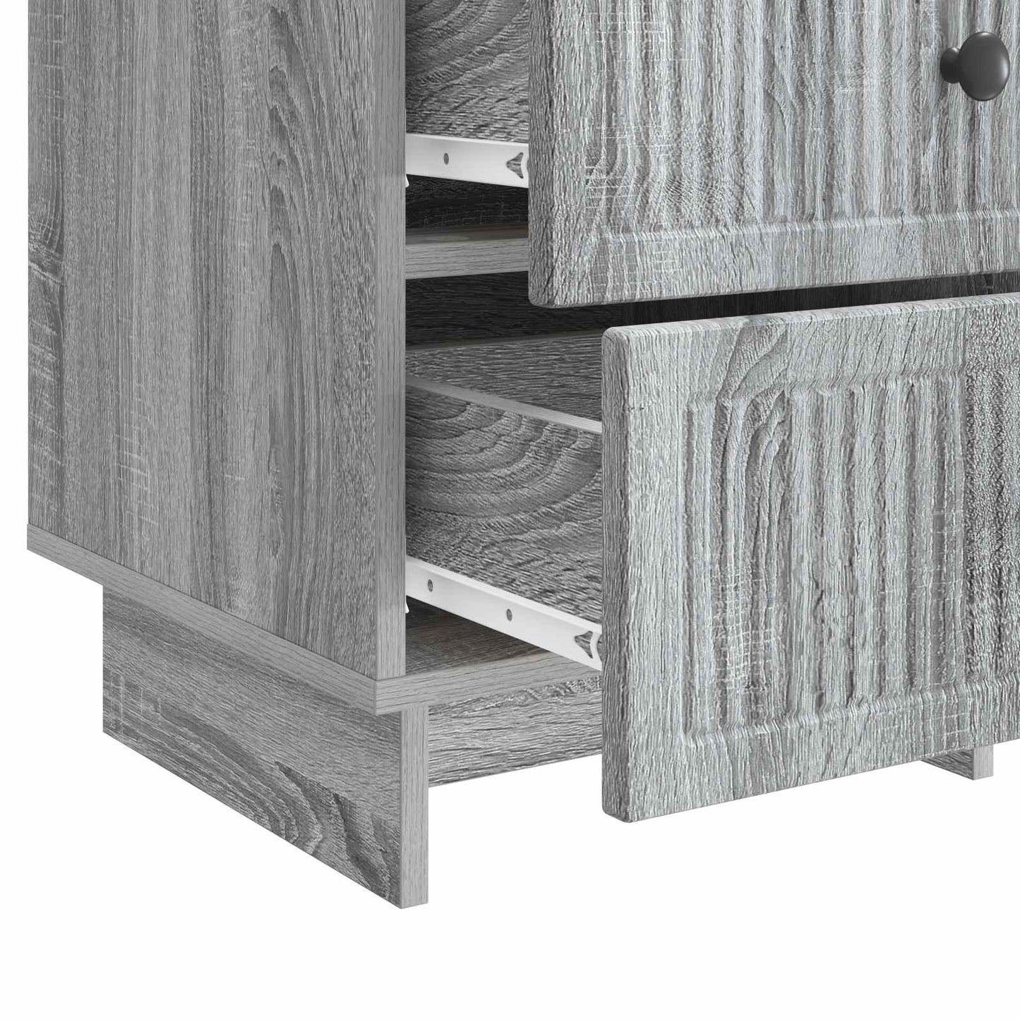vidaXL Bedside Cabinet Grey Sonoma 43 x 41 x 66.5 cm Engineered Wood
