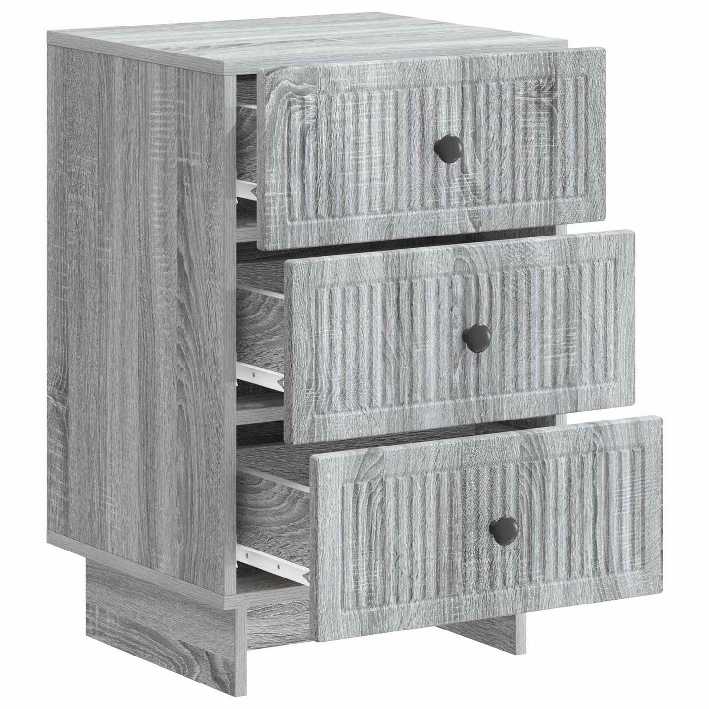 vidaXL Bedside Cabinet Grey Sonoma 43 x 41 x 66.5 cm Engineered Wood