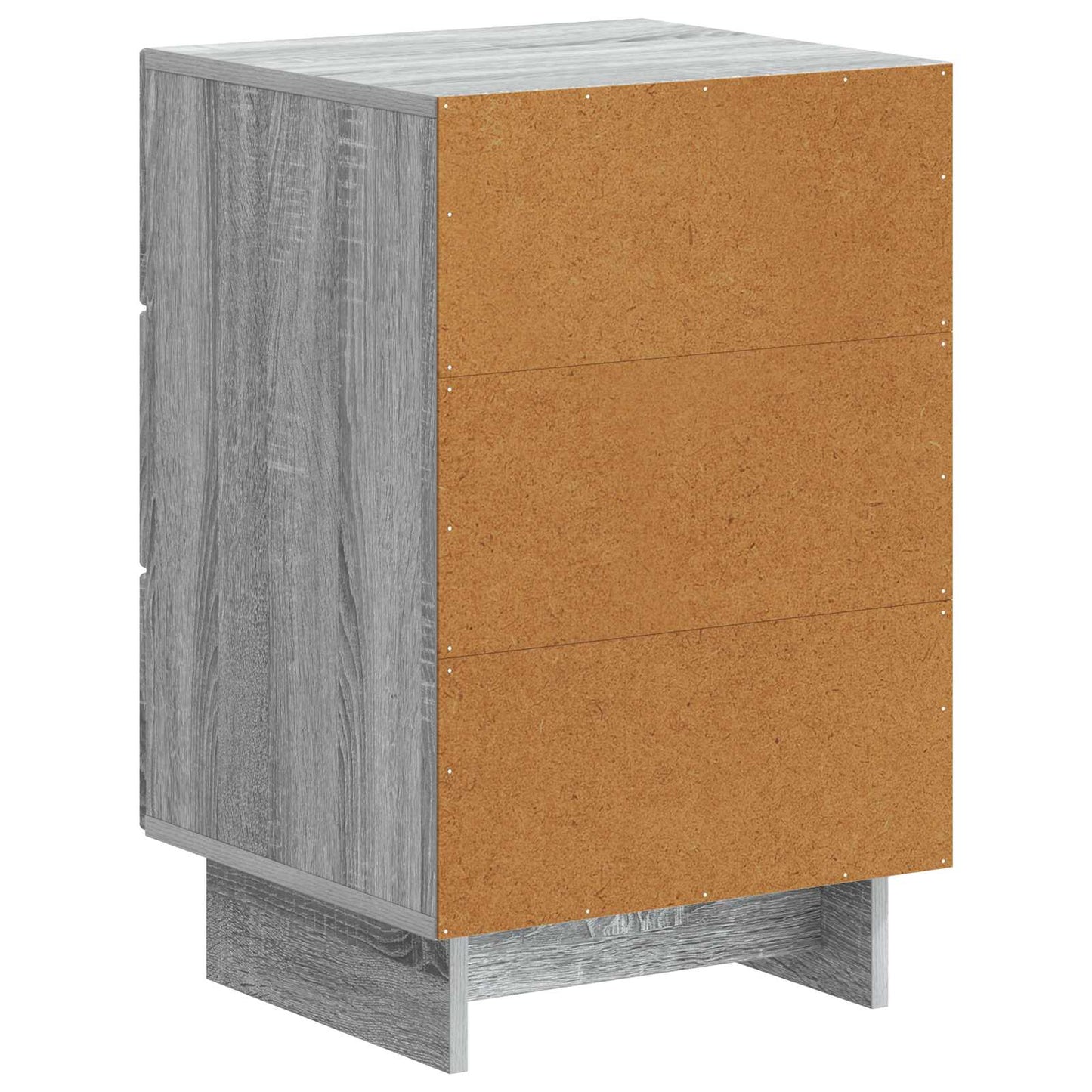 vidaXL Bedside Cabinet Grey Sonoma 43 x 41 x 66.5 cm Engineered Wood