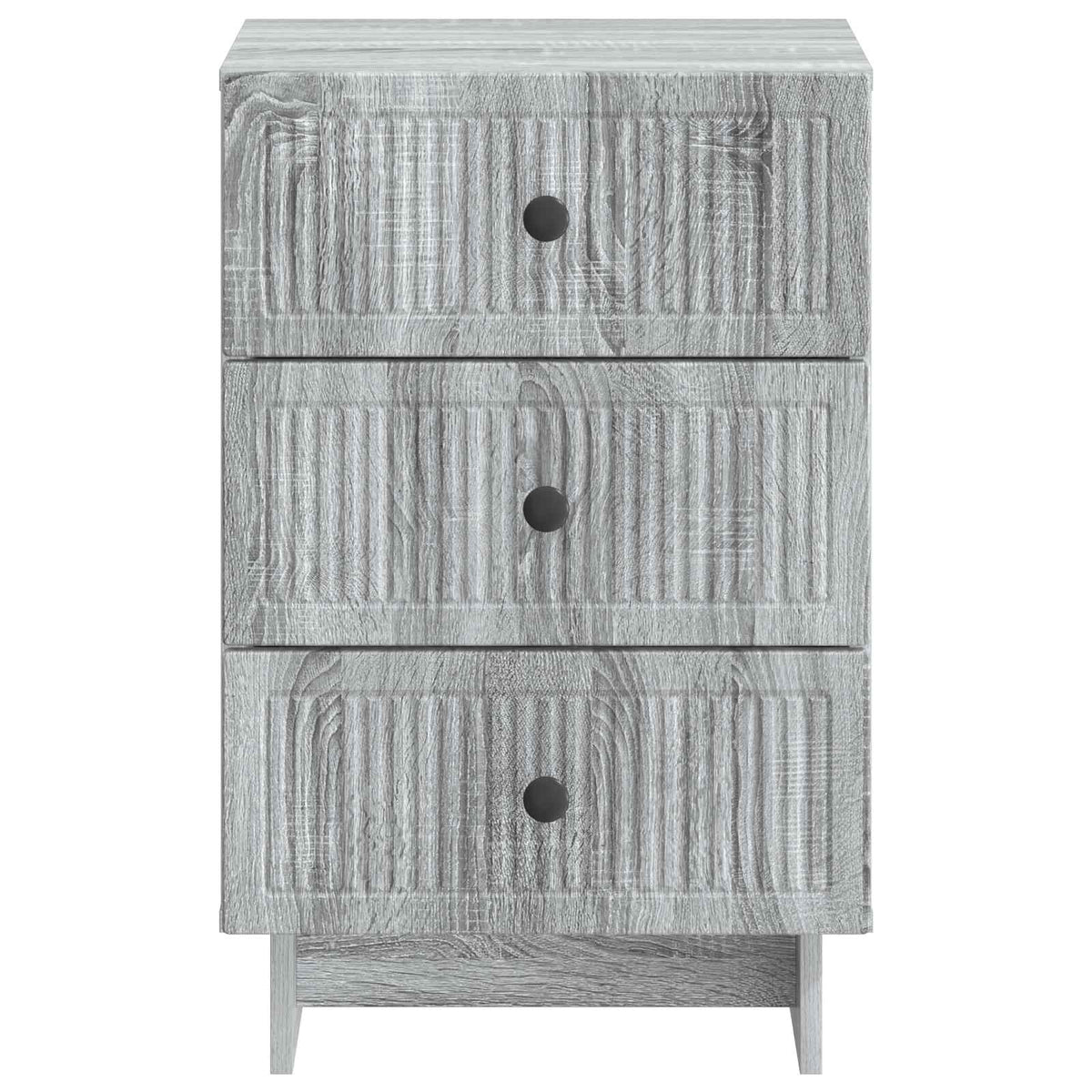 vidaXL Bedside Cabinet Grey Sonoma 43 x 41 x 66.5 cm Engineered Wood