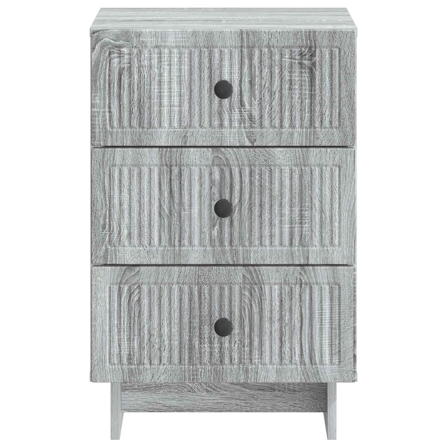 vidaXL Bedside Cabinet Grey Sonoma 43 x 41 x 66.5 cm Engineered Wood