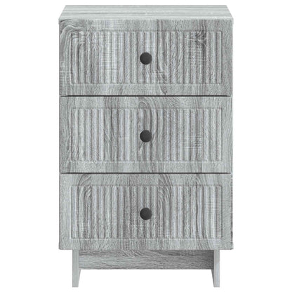 vidaXL Bedside Cabinet Grey Sonoma 43 x 41 x 66.5 cm Engineered Wood