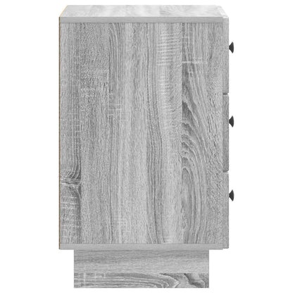 vidaXL Bedside Cabinet Grey Sonoma 43 x 41 x 66.5 cm Engineered Wood