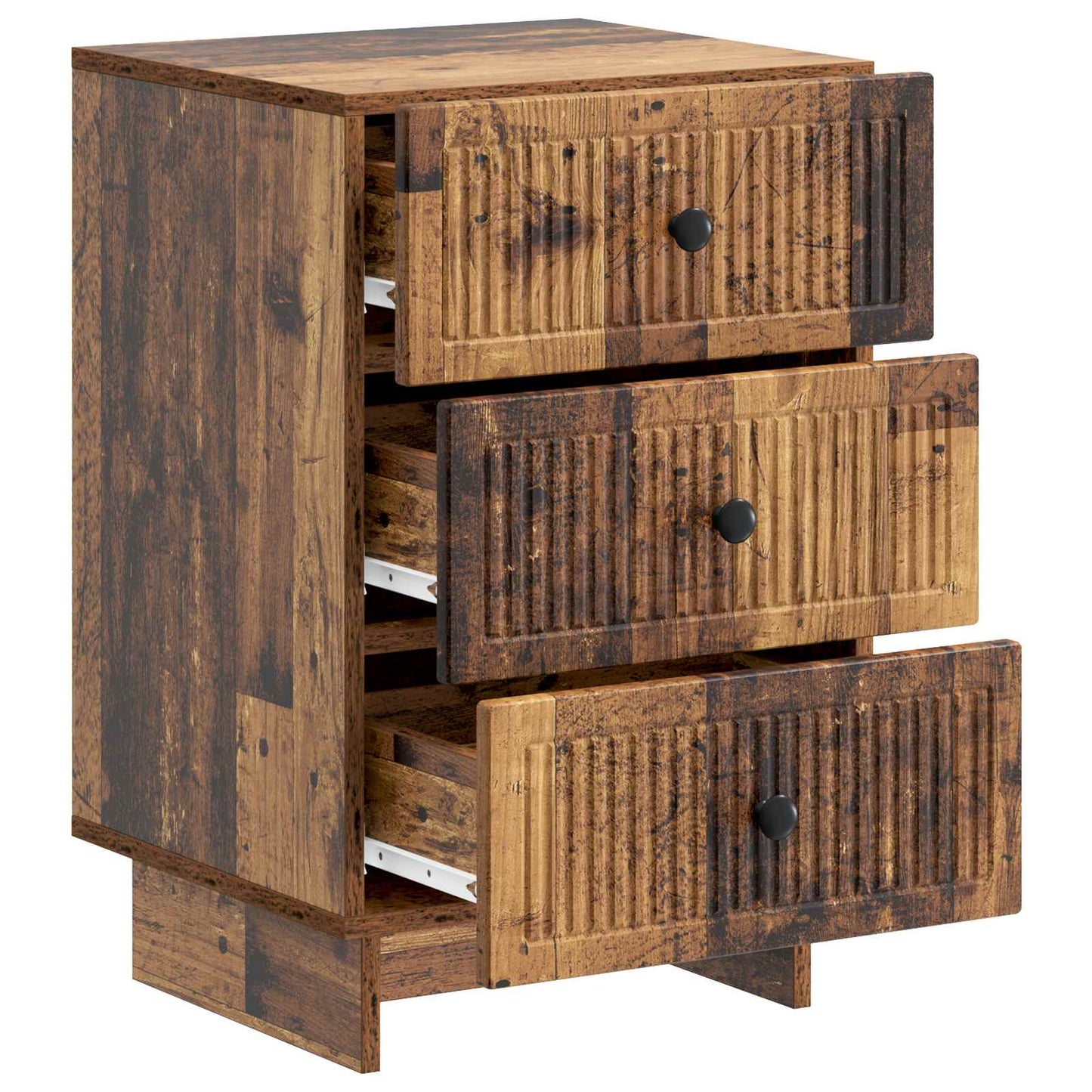 vidaXL Bedside Cabinet Old Wood 43 x 41 x 66.5 cm Engineered Wood