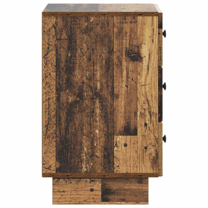 vidaXL Bedside Cabinet Old Wood 43 x 41 x 66.5 cm Engineered Wood