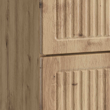 vidaXL Bedside Cabinet Artisan Oak 43 x 41 x 66.5 cm Engineered Wood