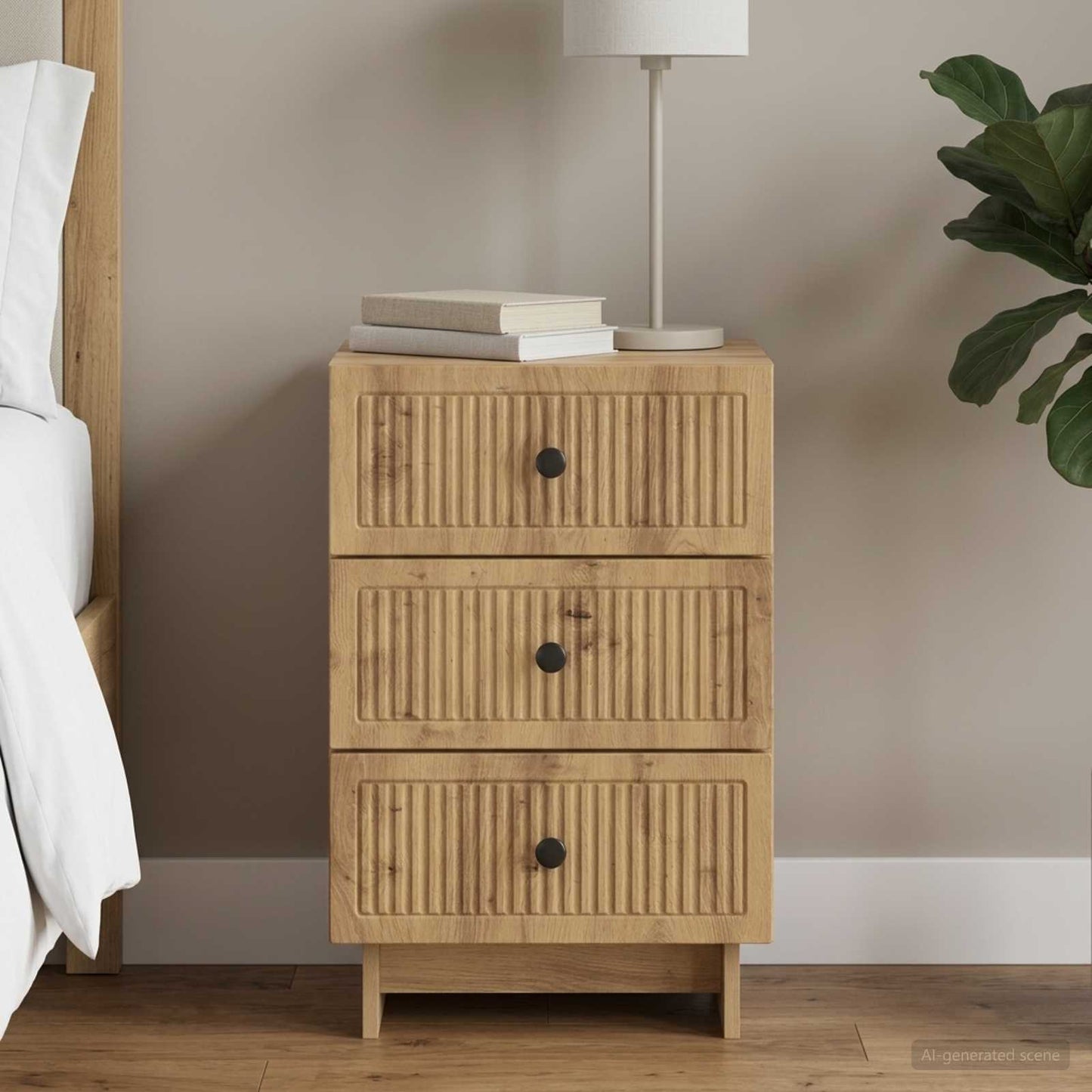 vidaXL Bedside Cabinet Artisan Oak 43 x 41 x 66.5 cm Engineered Wood