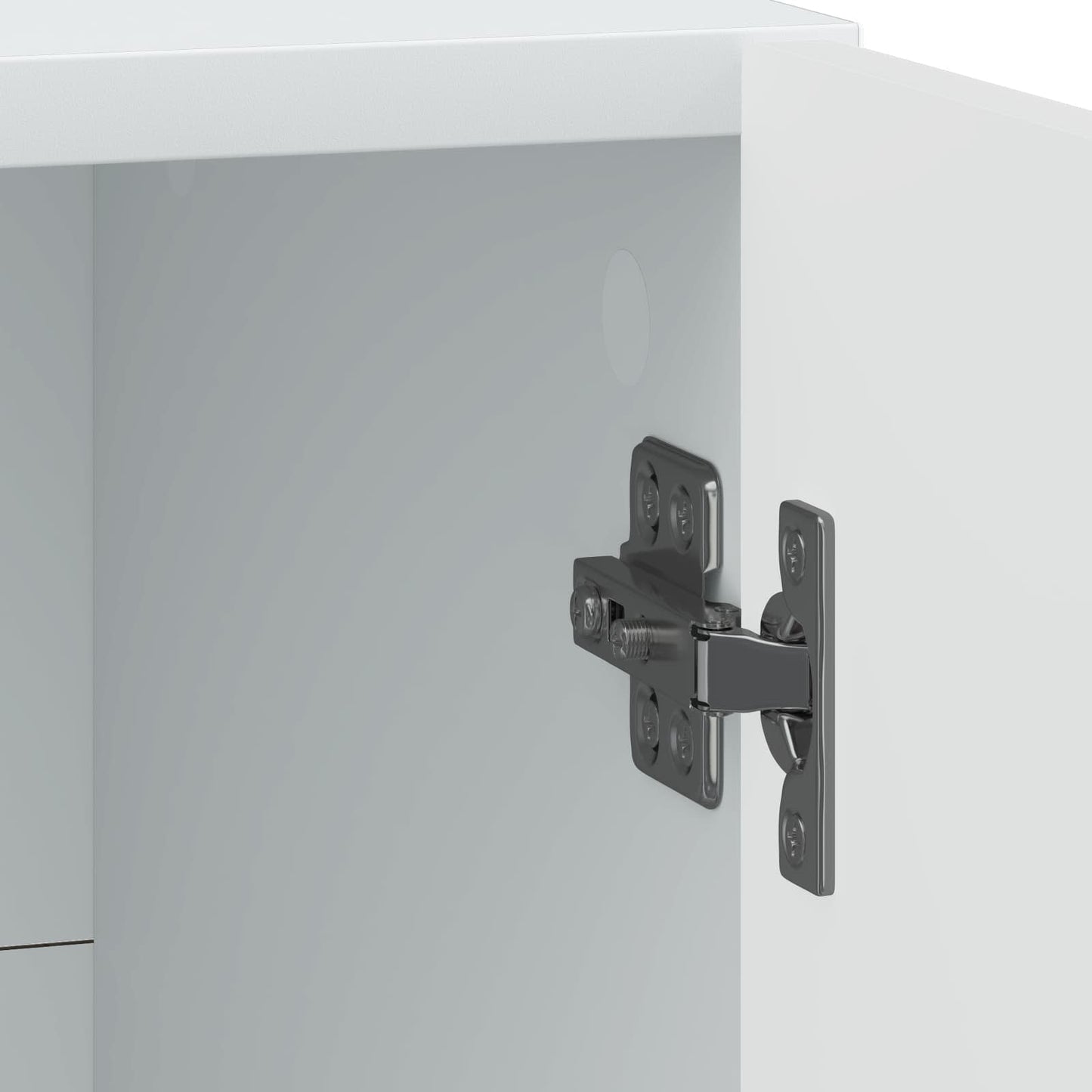 vidaXL Bedside Cabinet White 43 x 34.5 x 50 cm Engineered Wood