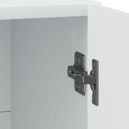 vidaXL Bedside Cabinet White 43 x 34.5 x 50 cm Engineered Wood