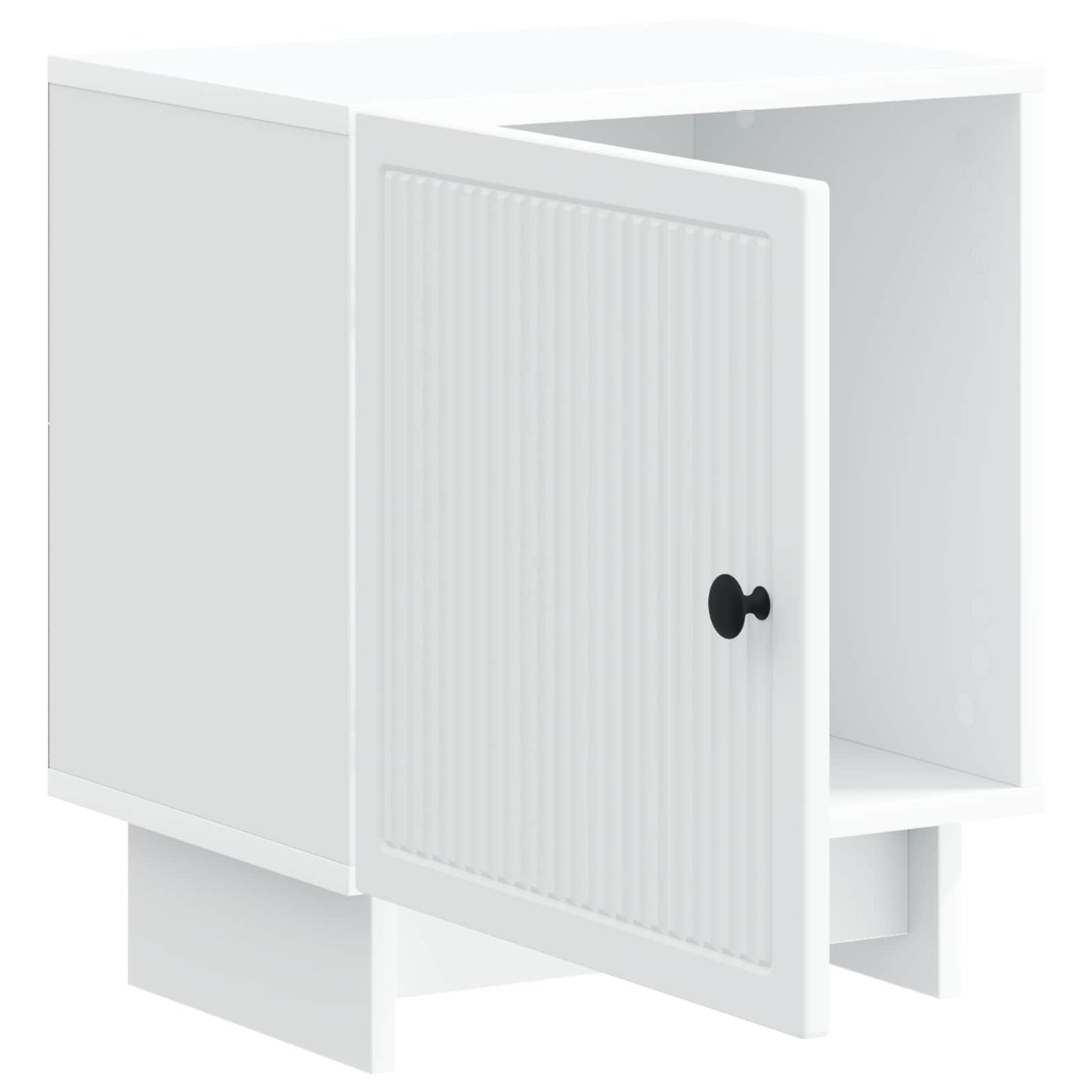 vidaXL Bedside Cabinet White 43 x 34.5 x 50 cm Engineered Wood