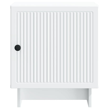 vidaXL Bedside Cabinet White 43 x 34.5 x 50 cm Engineered Wood