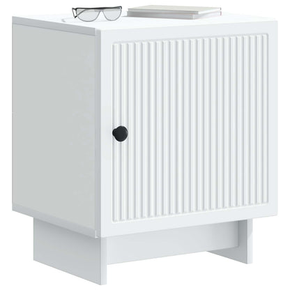 vidaXL Bedside Cabinet White 43 x 34.5 x 50 cm Engineered Wood