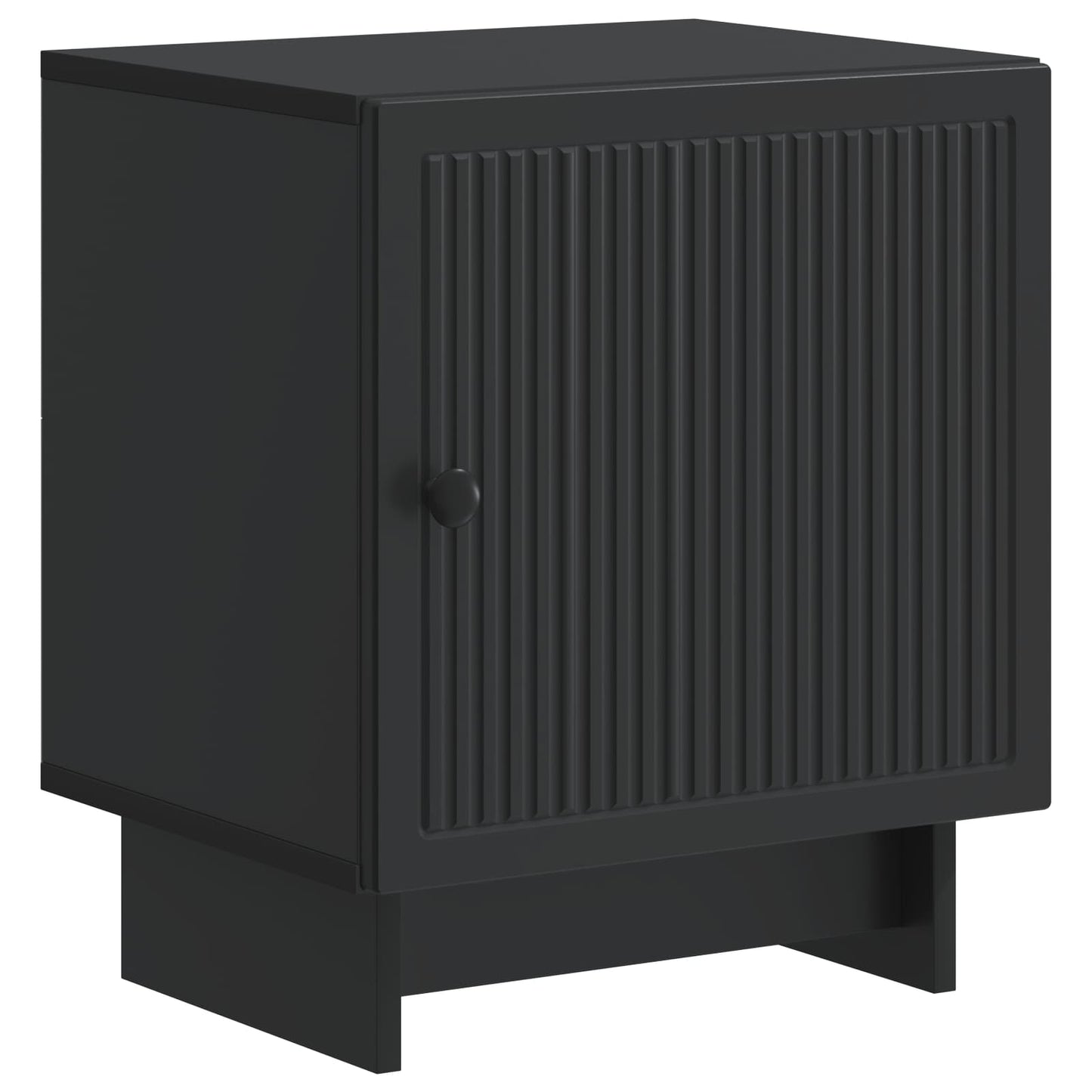 vidaXL Bedside Cabinet Black 43 x 34.5 x 50 cm Engineered Wood