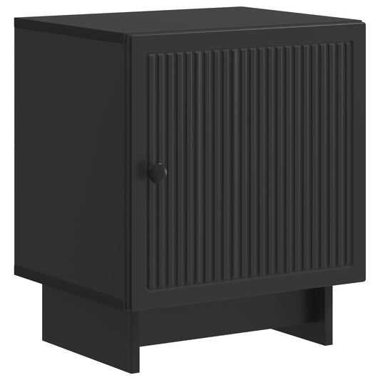 vidaXL Bedside Cabinet Black 43 x 34.5 x 50 cm Engineered Wood