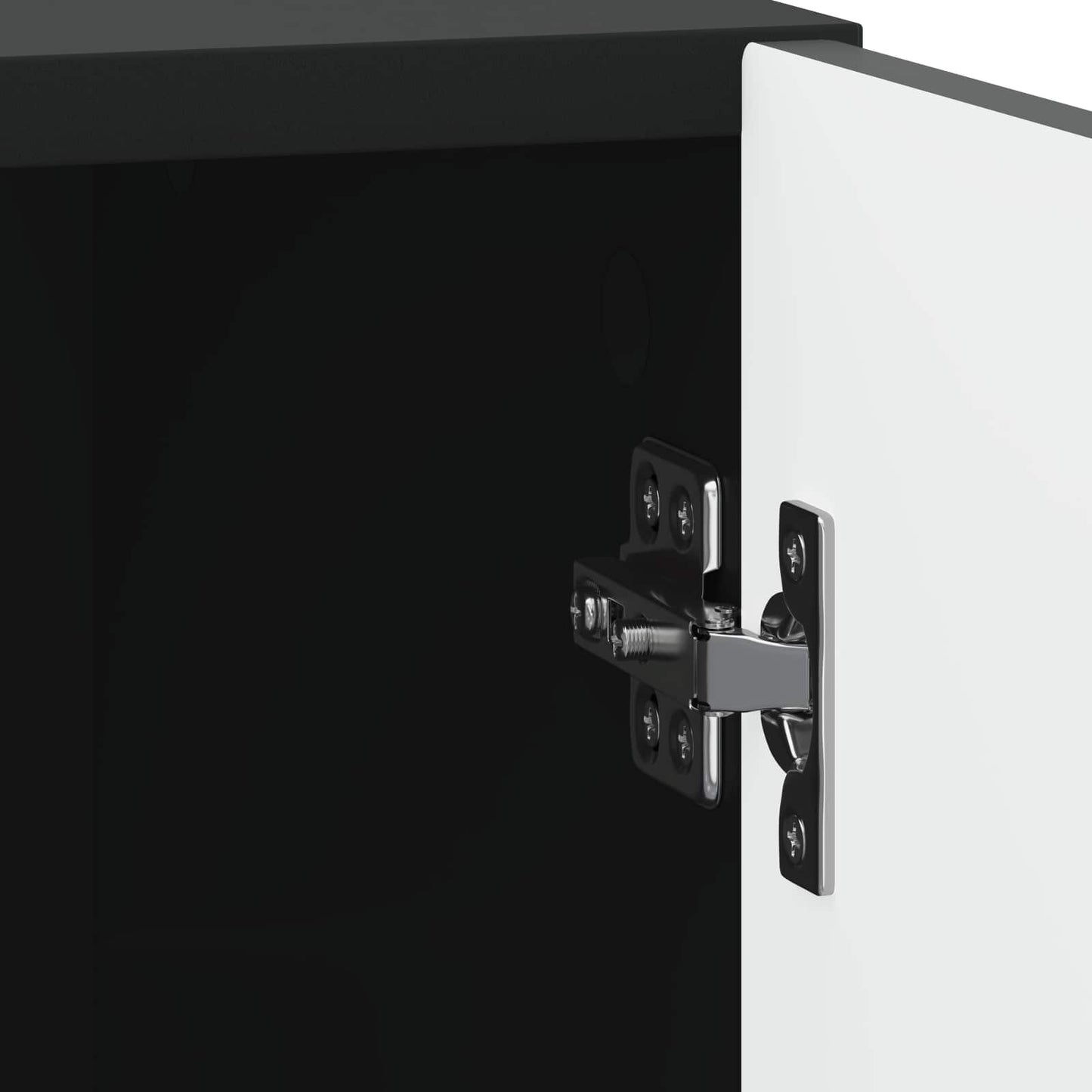 vidaXL Bedside Cabinet 2 pcs Black 43 x 34.5 x 50 cm Engineered Wood