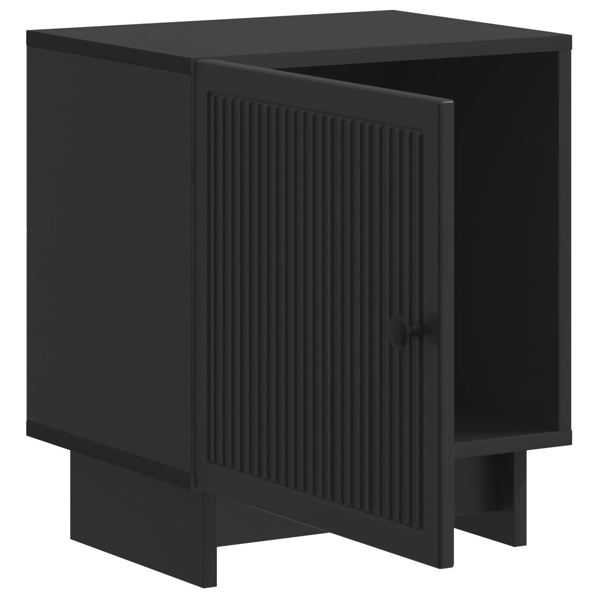 vidaXL Bedside Cabinet 2 pcs Black 43 x 34.5 x 50 cm Engineered Wood