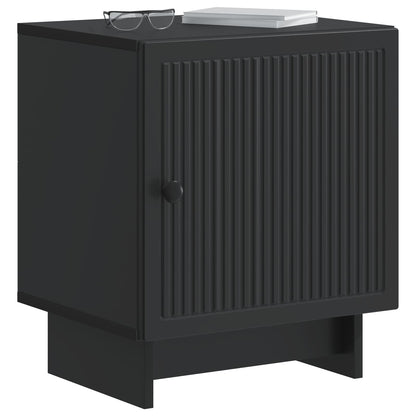 vidaXL Bedside Cabinet 2 pcs Black 43 x 34.5 x 50 cm Engineered Wood