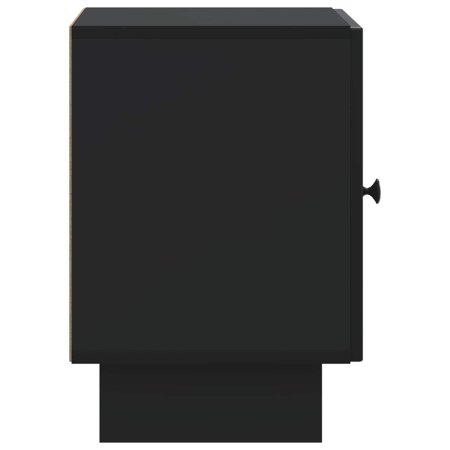 vidaXL Bedside Cabinet 2 pcs Black 43 x 34.5 x 50 cm Engineered Wood