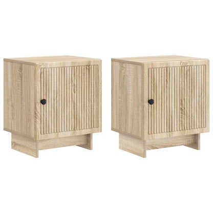 vidaXL Bedside Cabinet 2 pcs Sonoma Oak 43 x 34.5 x 50 cm