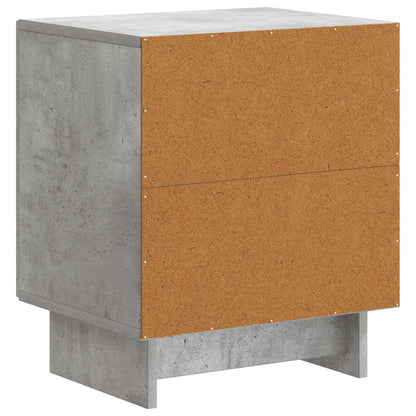 vidaXL Bedside Cabinet Concrete Grey 43 x 34.5 x 50 cm Engineered Wood