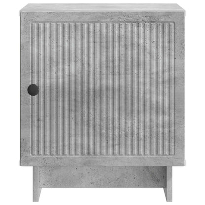 vidaXL Bedside Cabinet Concrete Grey 43 x 34.5 x 50 cm Engineered Wood
