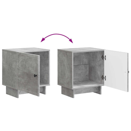 vidaXL Bedside Cabinet Concrete Grey 43 x 34.5 x 50 cm Engineered Wood