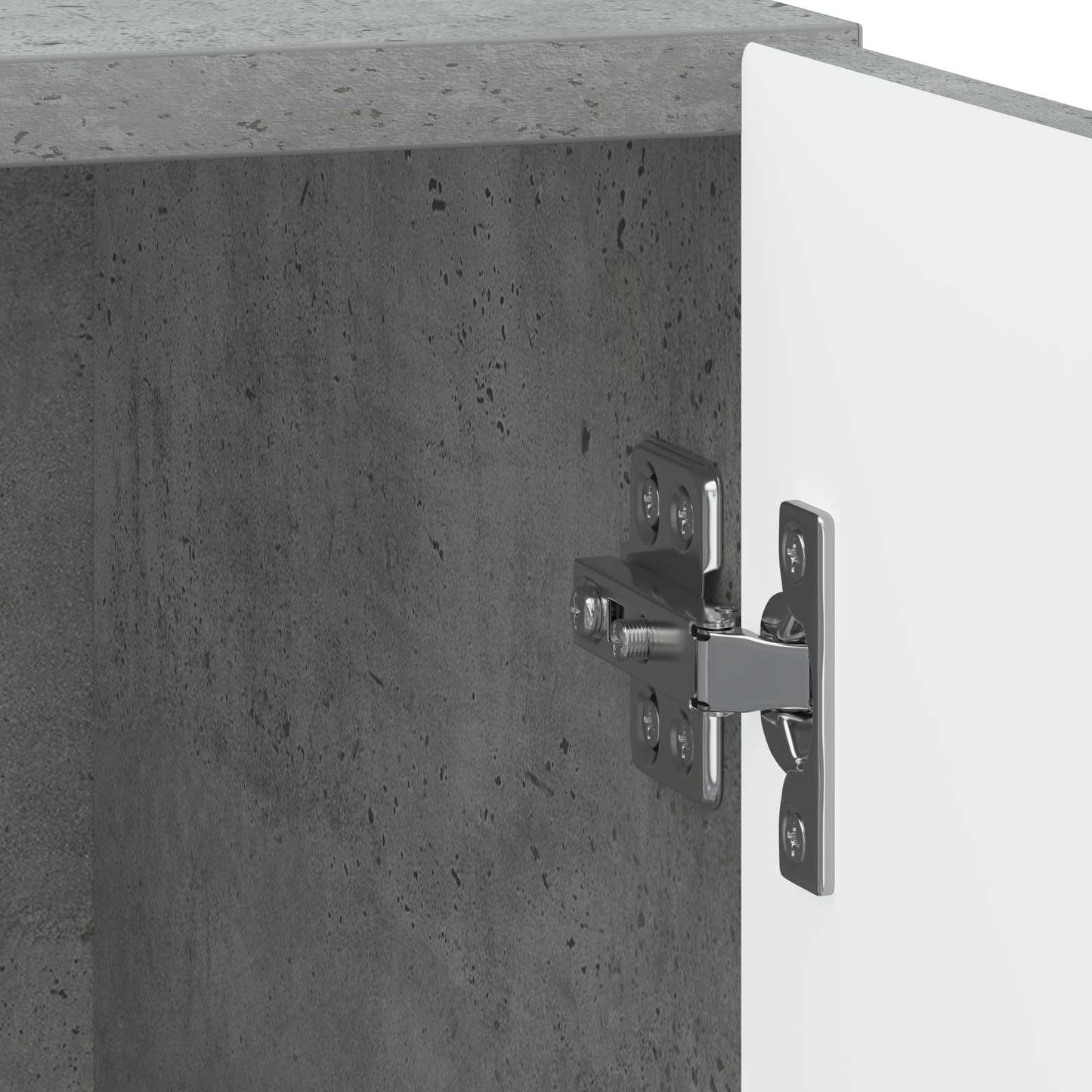 vidaXL Bedside Cabinet 2 pcs Concrete Grey 43 x 34.5 x 50 cm
