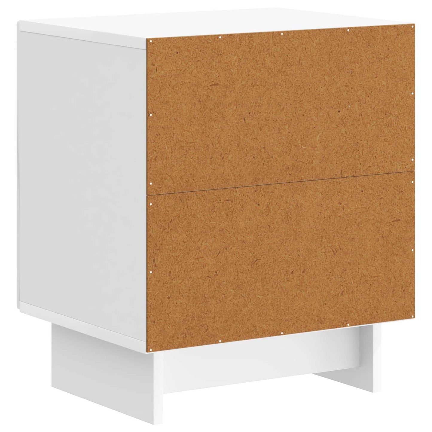 vidaXL Bedside Cabinet High Gloss White 43 x 34.5 x 50 cm