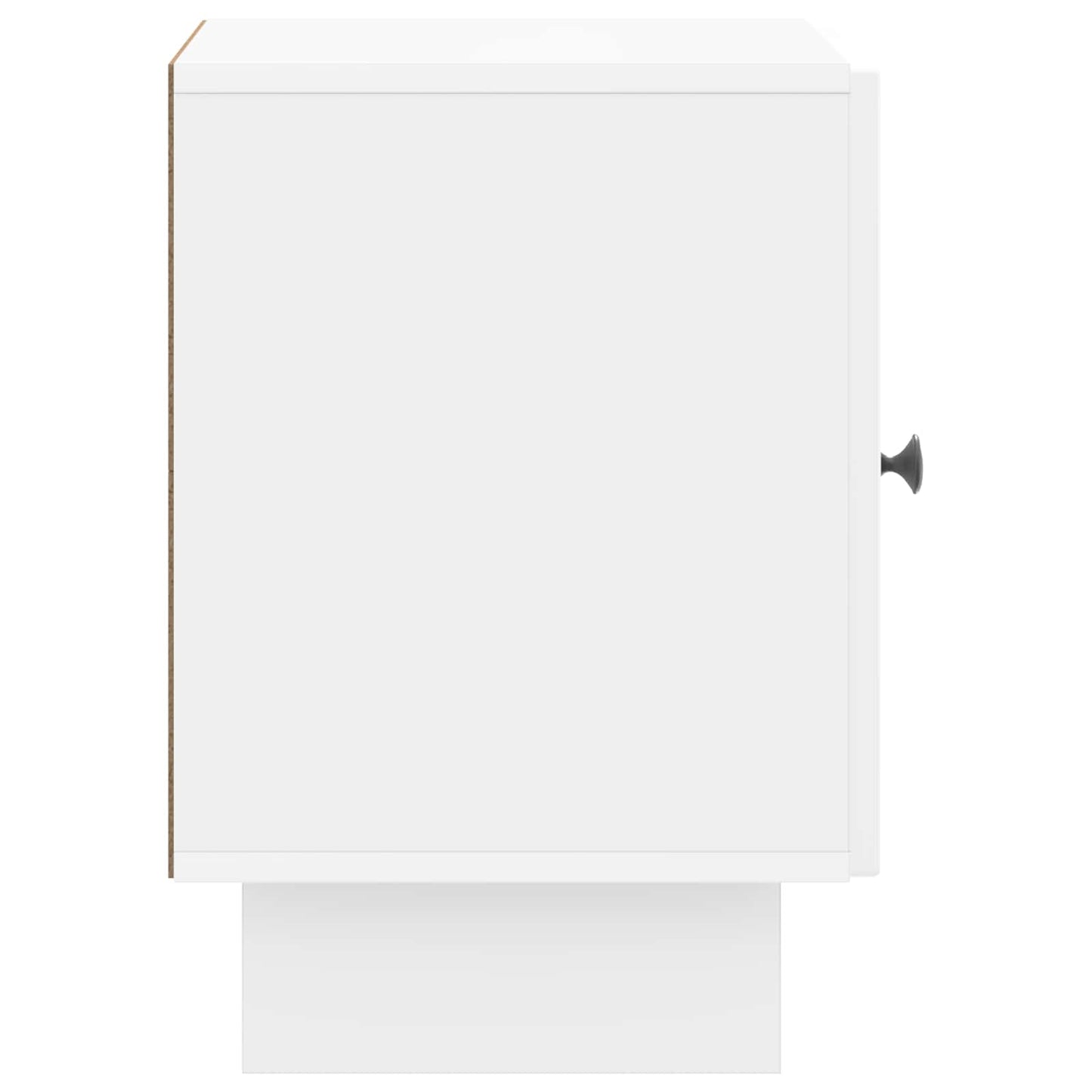 vidaXL Bedside Cabinet High Gloss White 43 x 34.5 x 50 cm
