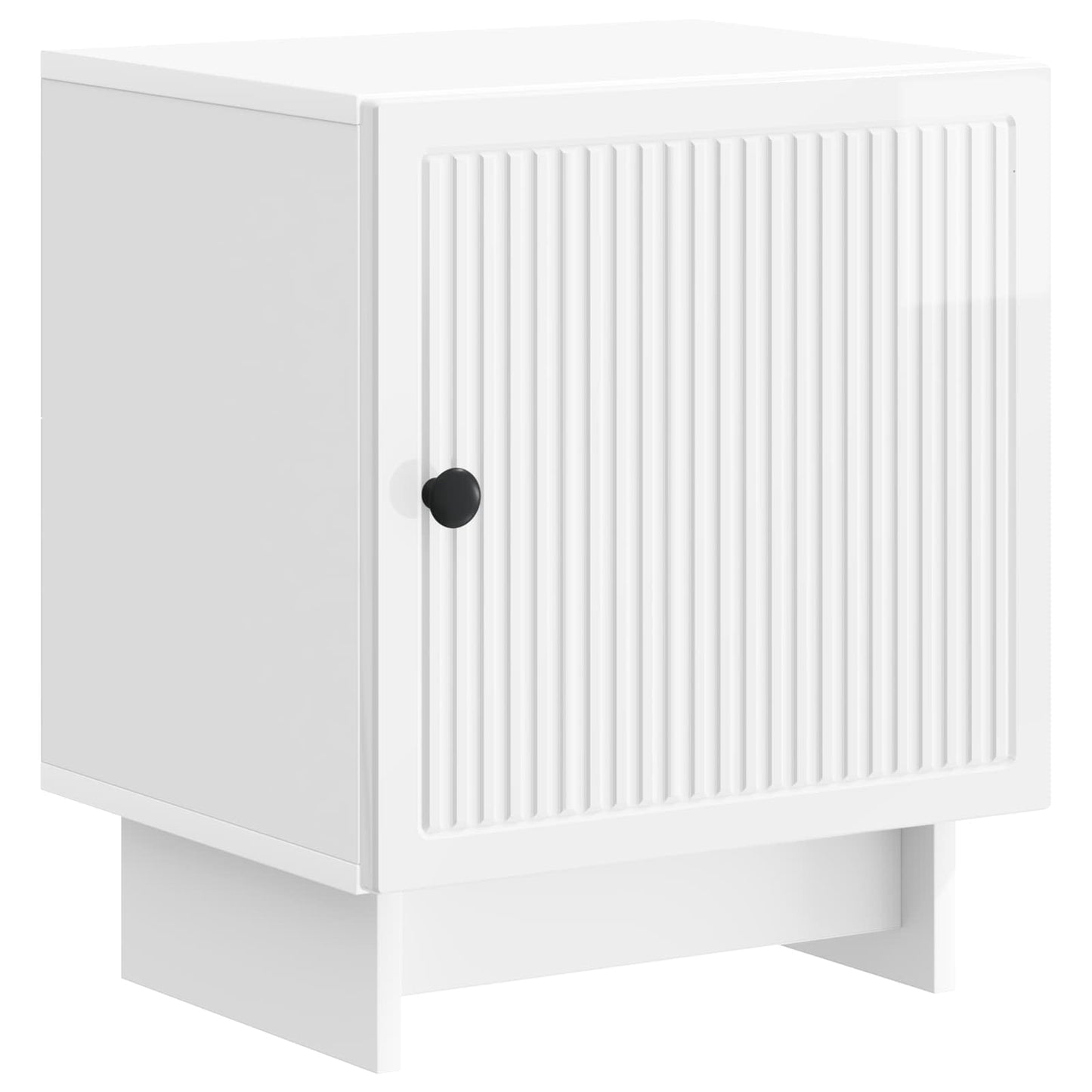 vidaXL Bedside Cabinet 2 pcs High Gloss White 43 x 34.5 x 50 cm
