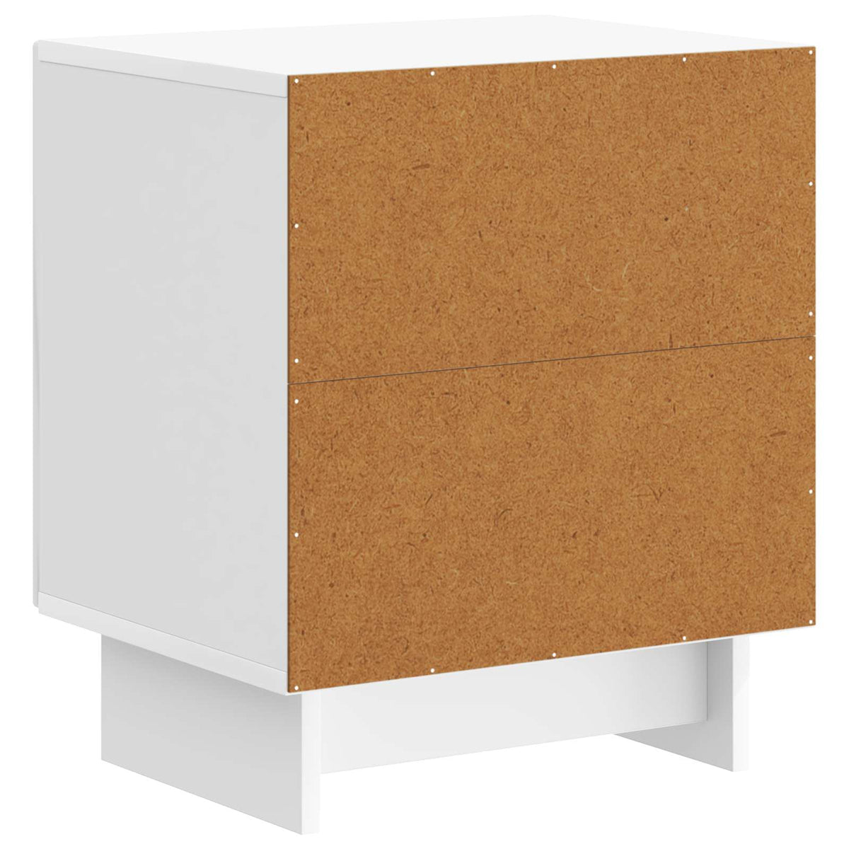 vidaXL Bedside Cabinet 2 pcs High Gloss White 43 x 34.5 x 50 cm