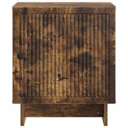 vidaXL Bedside Cabinet Smoked Oak 43 x 34.5 x 50 cm Engineered Wood