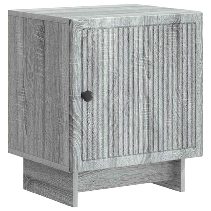 vidaXL Bedside Cabinet Grey Sonoma 43 x 34.5 x 50 cm Engineered Wood