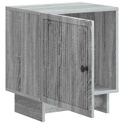 vidaXL Bedside Cabinet Grey Sonoma 43 x 34.5 x 50 cm Engineered Wood
