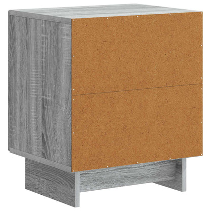 vidaXL Bedside Cabinet Grey Sonoma 43 x 34.5 x 50 cm Engineered Wood