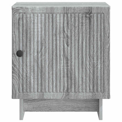 vidaXL Bedside Cabinet Grey Sonoma 43 x 34.5 x 50 cm Engineered Wood
