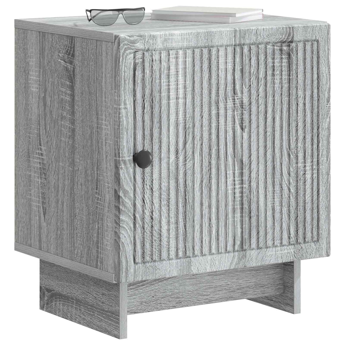 vidaXL Bedside Cabinet Grey Sonoma 43 x 34.5 x 50 cm Engineered Wood